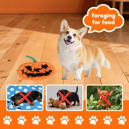 Pumpkin Snuffle Mat for Dogs - Halloween Slow Feeder