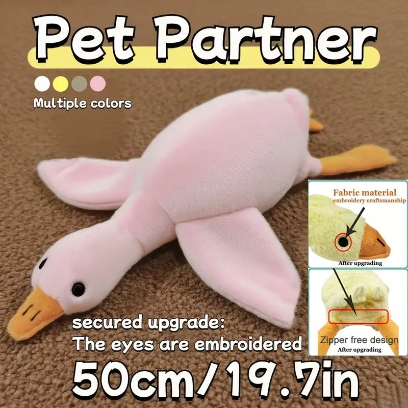 50cm Soft Anxiety Reducing Colorful Duck Plush Toy for Dogs | Dog Toys