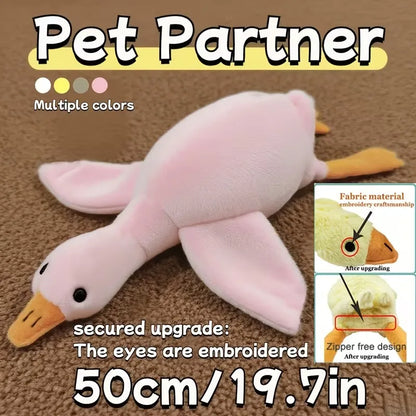 50cm Soft Anxiety Reducing Colorful Duck Plush Toy for Dogs | Dog Toys