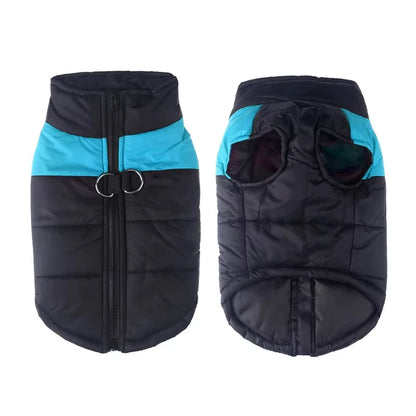 Water Proof Winter Sleeveless Dog Puffer Jacket: warm coat for all sizes XS-6XL | dog clothes
