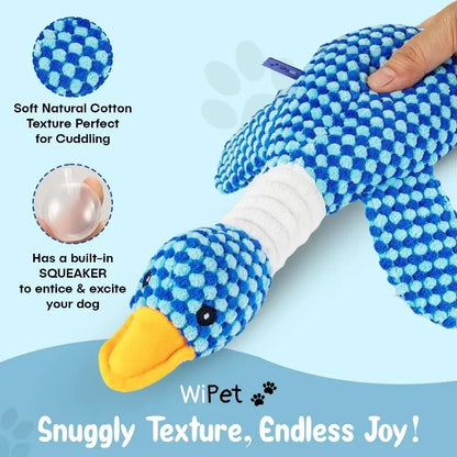 Plush Goose Dog Chew Toy | Soft Squeaky Toy for Dogs