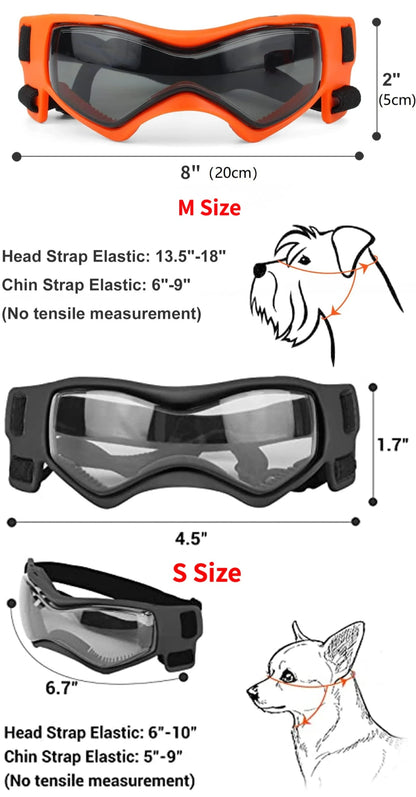 Gafas de sol con protección UV para perros al aire libre
