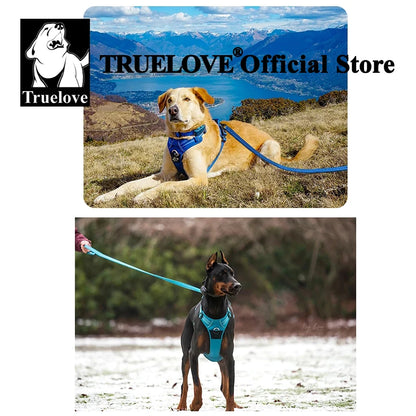 TrueLove No Pull Dog Harness and Leash Set - Reflective & Adjustable Walking Harness