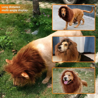 Lion Mane Costume Wig for Medium and Large Dogs