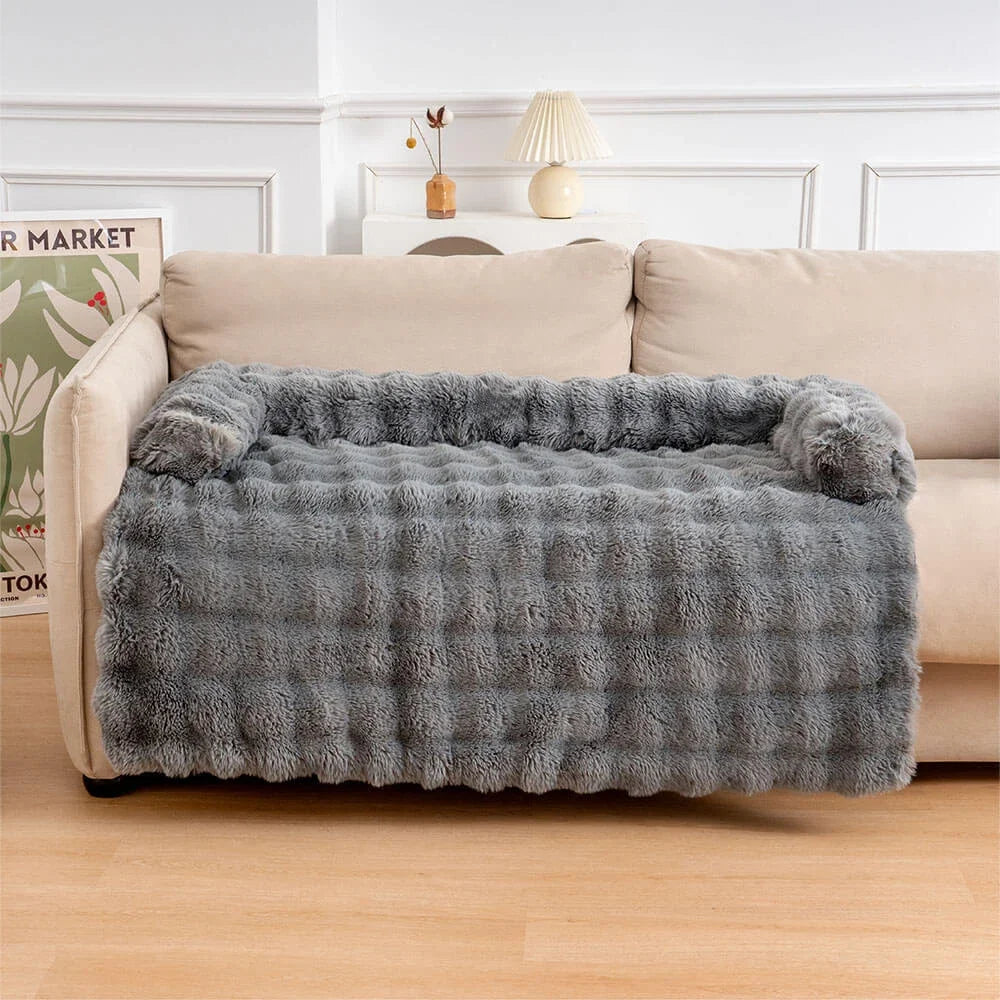 Rover Rituals | Plush Dog Bed Soft Plush Dog Pad, Sofa Couch Pet Furniture Protector Cover, Washable, Blanket Cushion Dog
