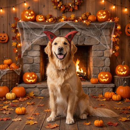 Devil Horns Halloween Headband for Dogs and Cats