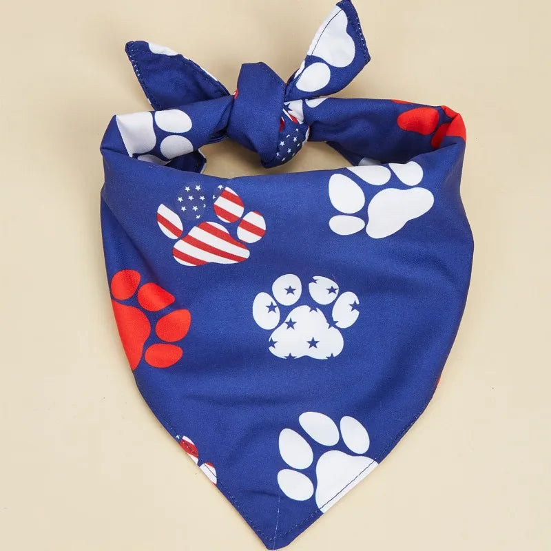 Patriotic Dog Bandana – 4th of July Pet Kerchief for Dogs