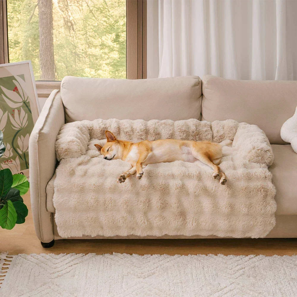 Rover Rituals | Plush Dog Bed Soft Plush Dog Pad, Sofa Couch Pet Furniture Protector Cover, Washable, Blanket Cushion Dog