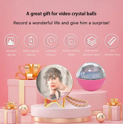 LumiOrb 3D Wifi Video Crystal Ball Personalized Dog Gift Keepsake