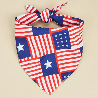 Patriotic Dog Bandana – 4th of July Pet Kerchief for Dogs