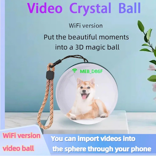 LumiOrb 3D Wifi Video Crystal Ball Personalized Dog Gift Keepsake