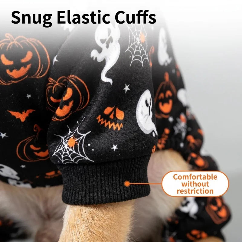 Dog Halloween Outfit Pajamas – Black Polyester Dog Costume