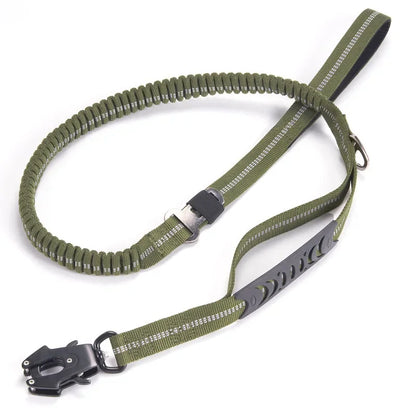 heavy duty 2 in 1 dog car seat belt buckle bungee restraint and leash