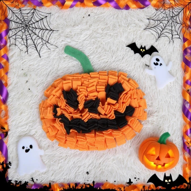 Pumpkin Snuffle Mat for Dogs - Halloween Slow Feeder