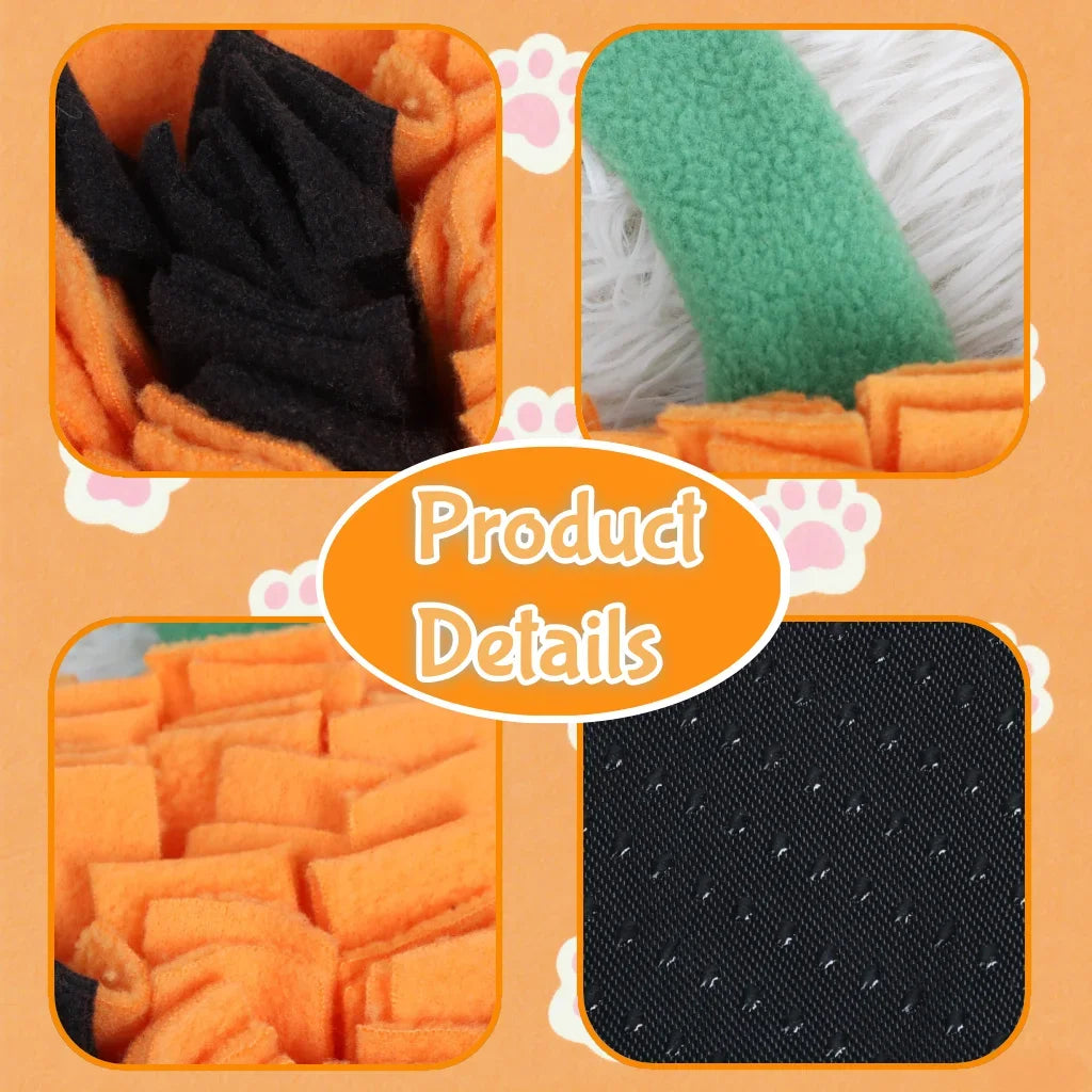 Pumpkin Snuffle Mat for Dogs - Halloween Slow Feeder