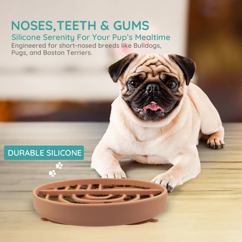 Dog Slow Feeder Bowl Mat Silcone Food Grade