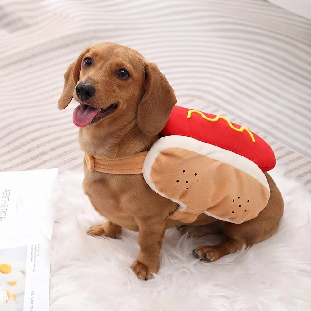 Hot Dog Halloween Costume for Small Dogs and Cats