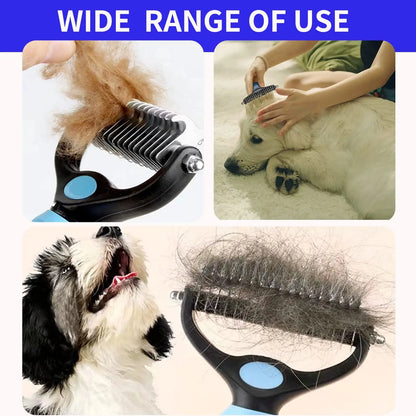 FurFlow™️Dog Deshedding Undercoat Rake Brush | Ultimate Dog Grooming Tool