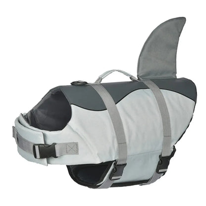 Mermaid & Shark Dog Life Jacket – Super Buoyancy with Handle & Reflective Strips