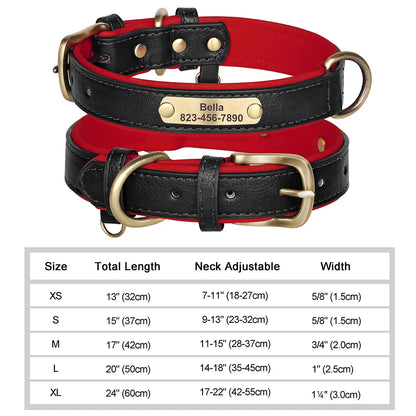 Personalized Dog Collars with Name Customizable ID Tag Nameplate