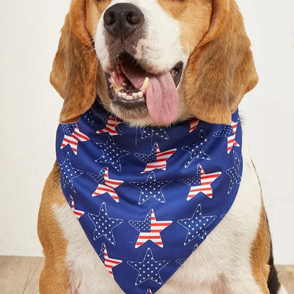 Patriotic Dog Bandana – 4th of July Pet Kerchief for Dogs