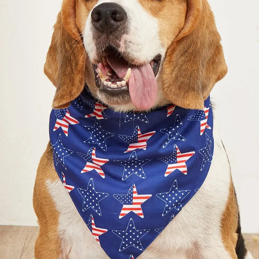 Patriotic Dog Bandana – 4th of July Pet Kerchief for Dogs