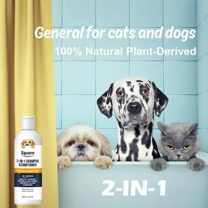 Rover Rituals | Natural Dog Shampoo & Conditioner 2-in-1 | Moisturizing, PH Balanced Care