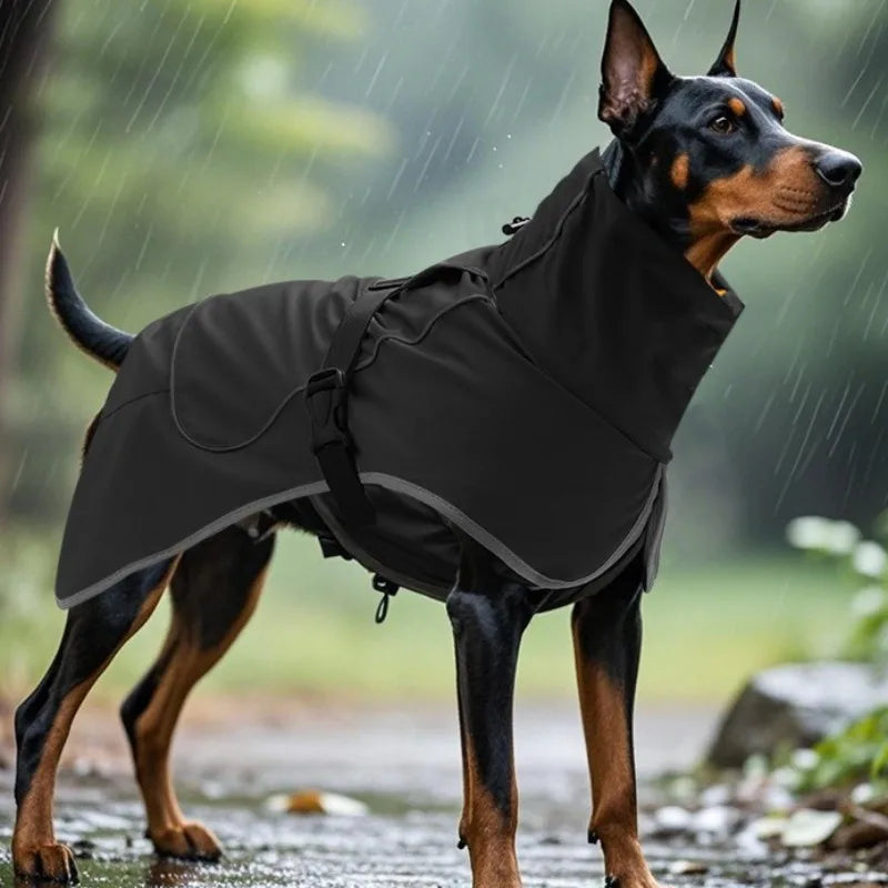 Dog Windbreaker Raincoat | Waterproof Stormcoat for Medium & Large Dogs