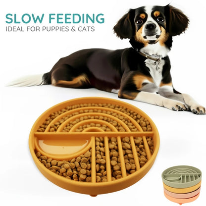Dog Slow Feeder Bowl Mat Silcone Food Grade