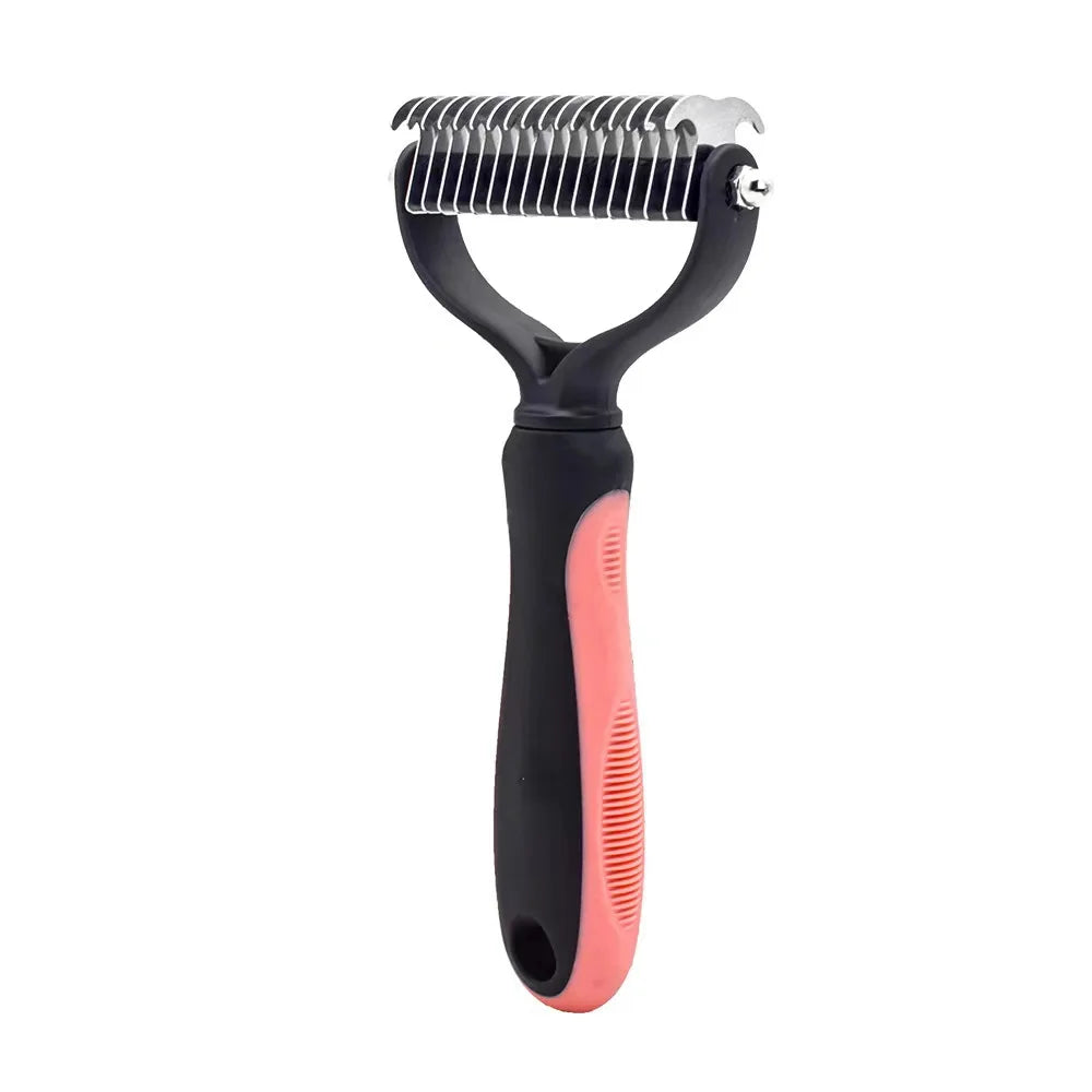 FurFlow™️Dog Deshedding Undercoat Rake Brush | Ultimate Dog Grooming Tool
