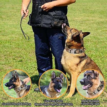 Durable Tactical Dog Collar and Leash Set