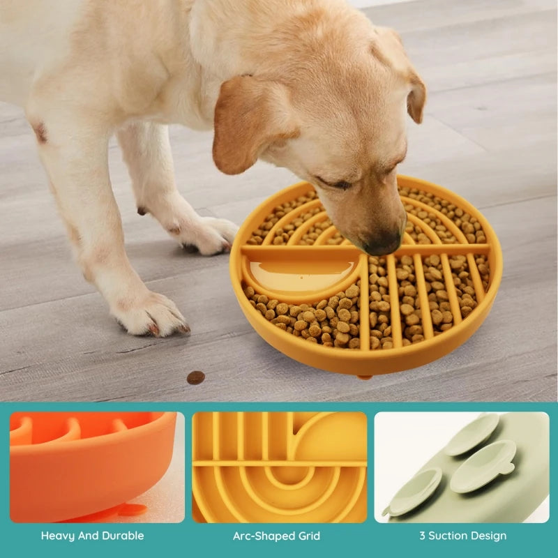 Dog Slow Feeder Bowl Mat Silcone Food Grade