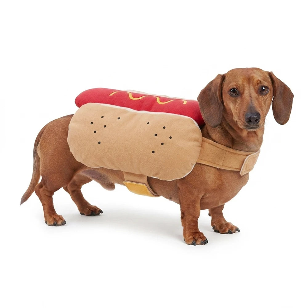 Hot Dog Halloween Costume for Small Dogs and Cats