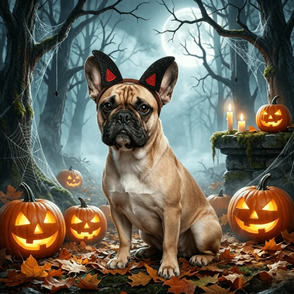 Devil Horns Halloween Headband for Dogs and Cats