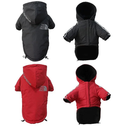 Winter Dog Reflective Waterproof Hooden Warm Coat Jacket for Small Medium Dogs | Dog Clothes