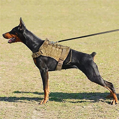 Conjuntos de arneses y correas tácticos para perros medianos y grandes y collares para perros