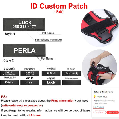 Personalized Reflective Dog Harness NO PULL