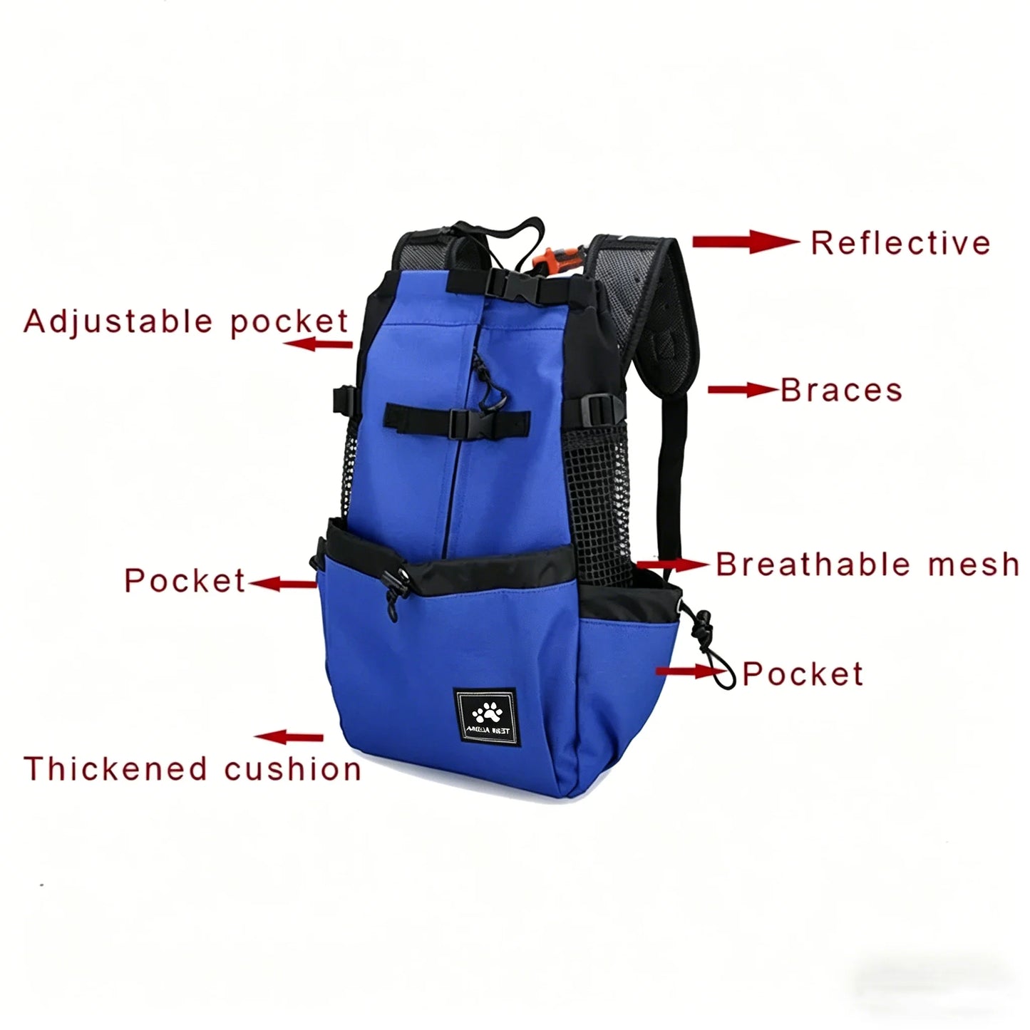 SecureRide Dog Carrier Backpack