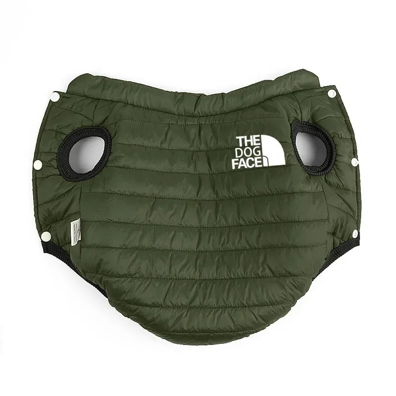 The Dog Face Puffer Vest for Winter for Small Medium Dogs | Dog Clothes