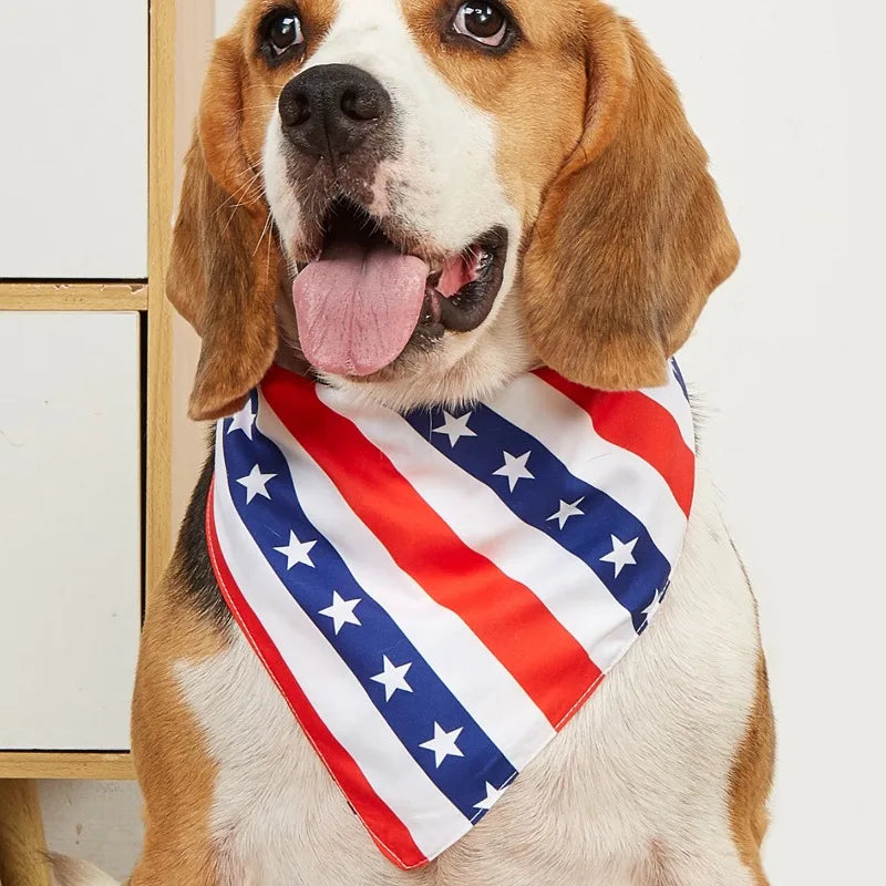Patriotic Dog Bandana – 4th of July Pet Kerchief for Dogs