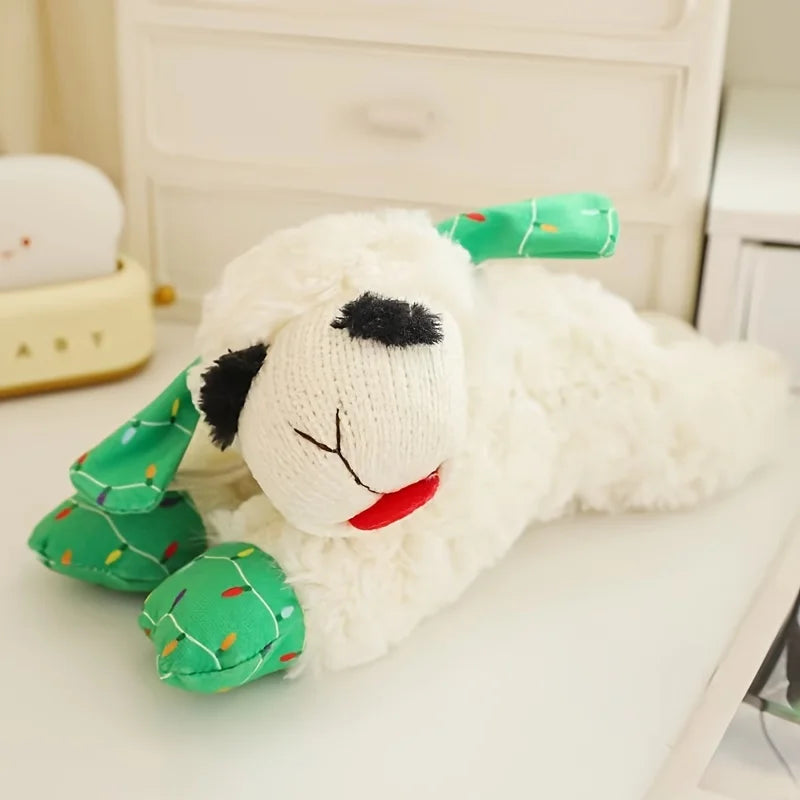 Rover Rituals | Plushy Lamb Buddy | Soft & Squeaky Plush Lamb Chop Dog Toy