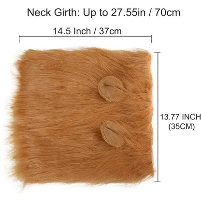 Lion Mane Costume Wig for Medium and Large Dogs