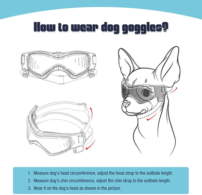 Gafas de sol con protección UV para perros al aire libre
