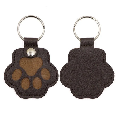 CheriFur Pet Hair Dog Memorial Gift Keychain Leather Keepsake