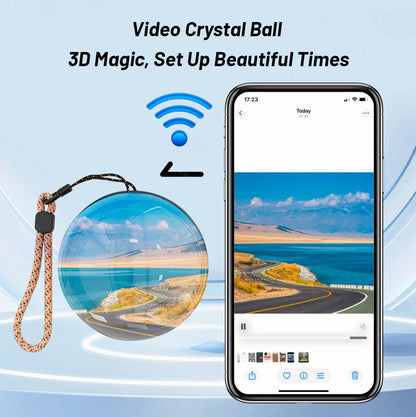 LumiOrb 3D Wifi Video Crystal Ball Personalized Dog Gift Keepsake