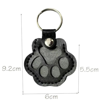 CheriFur Pet Hair Dog Memorial Gift Keychain Leather Keepsake