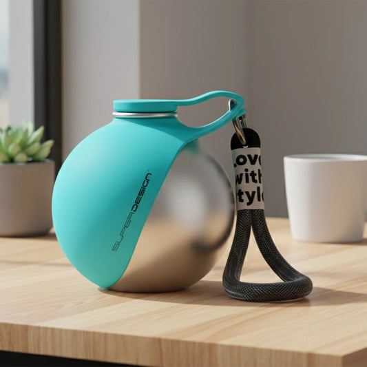 Pet Water Bottle 304 Stainless Steel Collapsible Ball Shaped Drinking Device Portable Dog Bowl  For Small Dogs Outdoor Portable - Rover Rituals