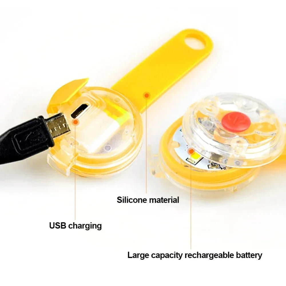 LED Dog Collar Pendant Night Safety USB Rechargeable with Light Waterproof | Dog Collars