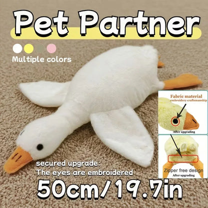 50cm Soft Anxiety Reducing Colorful Duck Plush Toy for Dogs | Dog Toys