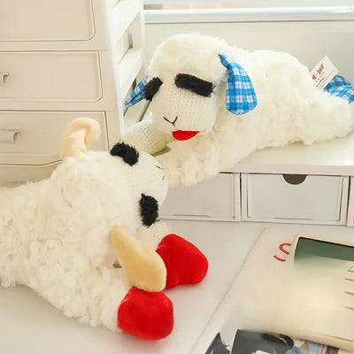 Rover Rituals | Plushy Lamb Buddy | Soft & Squeaky Plush Lamb Chop Dog Toy